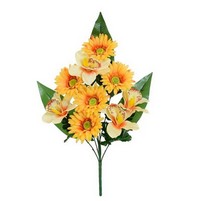GERBERA MAZZO 9 RAMI cm.51