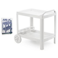CARRELLO PORTAVIVANDE ASTRO BIANCO