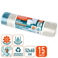 SACCHI X PATTUMIERA 52X60 PZ.15 