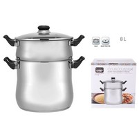VAPORIERA COUSCOUSSIERA INOX CM.22 lt.8