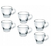 TAZZINE CAFFE' VETRO PZ.6 cc.80