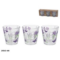 BICCHIERI LAVANDA CL.25 PZ.3 BICCHIERI LAVANDA CL.25 PZ.3