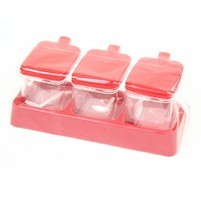 BARATTOLI PLASTICA C-MENSOLA+CUCCH. PZ.3
