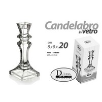 PORTACANDELA VETRO CM.20 PORTACANDELA VETRO CM.20