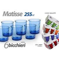 BICCHIERI MATISSE COLORATI CL.25 PZ.6 BICCHIERI MATISSE COLORATI CL.25 PZ.6