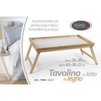 VASSOIO DA LETTO LEGNO 50X30
