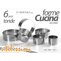 TAGLIAPASTA TONDO LISCIO PZ.6 5-11 CM TAGLIAPASTA TONDO LISCIO PZ.6 5-11 CM