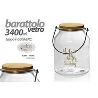 BARATTOLO VETRO TAP-SUGH.KG.3,4 BARATTOLO VETRO TAP-SUGH.KG.3,4