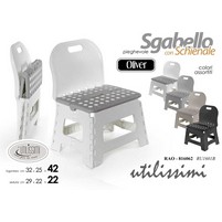 SGABELLO PIEGHEVOLE CON SCHIENALE SGABELLO PIEGHEVOLE CON SCHIENALE