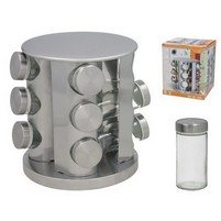 PORTASPEZIE INOX 12 BARATTOLI