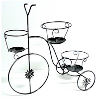 PORTAVASO FERRO BICICLETTA 3 POSTI NERO PORTAVASO FERRO BICICLETTA 3 POSTI NERO