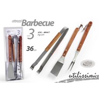 SET BARBECUE PZ.3 INOX M-L