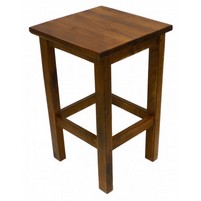 SGABELLO LEGNO QUADRATO NOCE