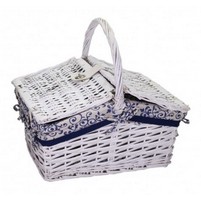 CESTO PIC-NIC RETTANGOLARE C-FODERA CM.35X25