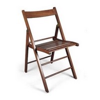SEDIA BIRRERIA LEGNO NOCE