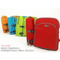 BORSA TERMICA ZAINO LT.12 + PORTABOTTIGLIA BORSA TERMICA ZAINO LT.12 + PORTABOTTIGLIA