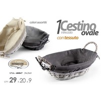 CESTINO PANE COUNTRY OVALE CM.25