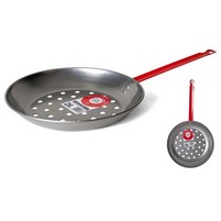PADELLA CASTAGNE INOX M-ROSSO CM.28