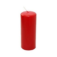 CANDELA ROSSA CILINDRO CM.6 H16