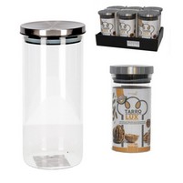 BARATTOLO VETRO 1250ml TAPPO INOX BARATTOLO VETRO 1250ml TAPPO INOX
