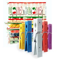 PINZE PANNI LEGNO PLASTIFICATO PZ.10