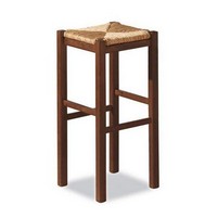 SGABELLO LEGNO IMPAGLIATO NOCE CM.70