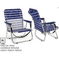 SEDIA RELAX ALLUMINIO C-TASCA