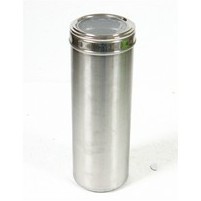 BARATTOLO INOX COP.TRASP. H.30