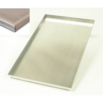 TEGLIA ALLUMINIO PIZZA 40X60 H 2 FORATA