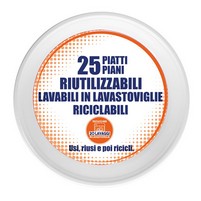 PIATTI PLASTICA PIANI PZ.25