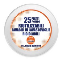PIATTI PLASTICA FONDI PZ.25