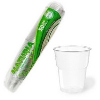 BICCHIERI PLASTICA TRASP.cc.350 PZ.50