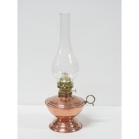 LAMPADA RAME-VETRO A PETROLIO ART.6115