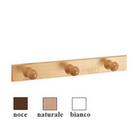 ATTACCAPANNI LEGNO 3 POSTI ART.139