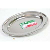 VASSOIO INOX OVALE CM.31