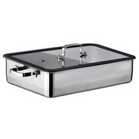 TEGLIA PREMIUM INOX CM.40 C- COP. VETRO