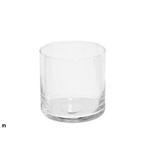 VASO VETRO PORTACANDELA CM.10 H.10