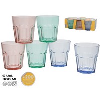 BICCHIERI  ACQUA PZ.6 COLOR CL.25