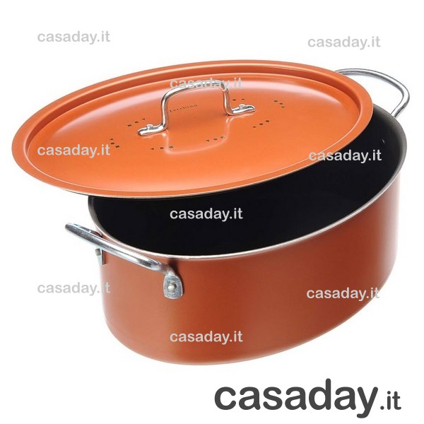 CASSERUOLA OVALE ZECCHINO CM.28 C-C. moneta CASSERUOLA OVALE ZECCHINO CM.28 C-C. moneta
