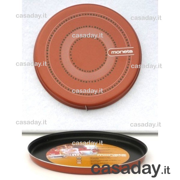 TORTIERA ZECCHINO PIZZA BASSA CM.28 moneta