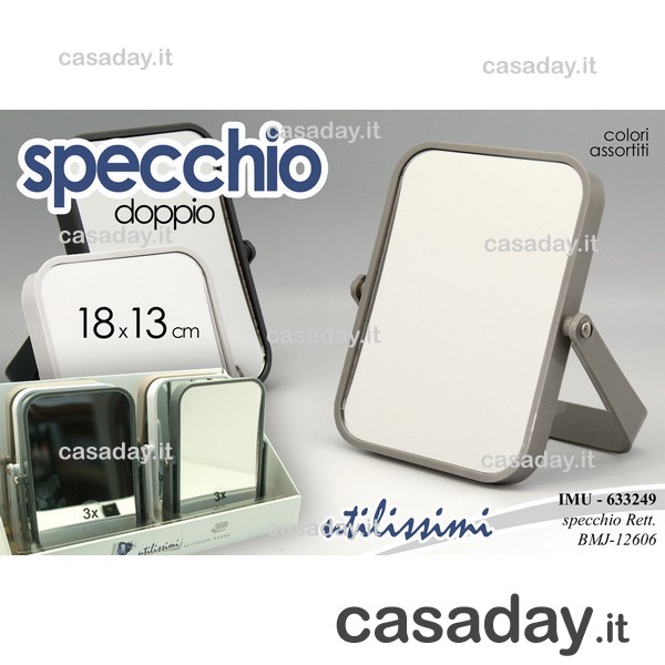 SPECCHIO DOUBLE FACE RETT. 18X13 SPECCHIO DOUBLE FACE RETT. 18X13