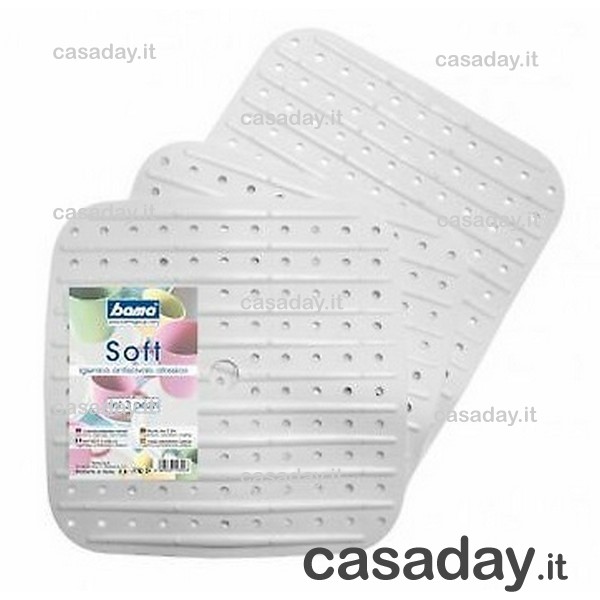 TAPPETINI LAVELLO PZ.3 SOFT GOMMA 