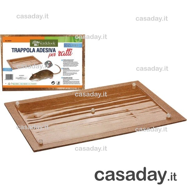TRAPPOLA PER TOPI ADESIVA 28X19 PZ.2 TRAPPOLA PER TOPI ADESIVA 28X19 PZ.2