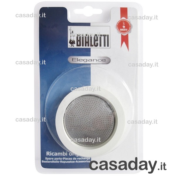 BLISTER GUARNIZIONI + FILTRO INOX TZ.6 PER CAFFETTIERA bialetti BLISTER GUARNIZIONI + FILTRO INOX TZ.6 PER CAFFETTIERA bialetti