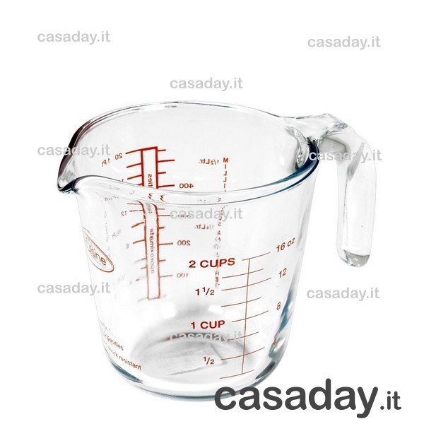CARAFFA VETRO GRADUATA LT.0,5 CARAFFA VETRO GRADUATA LT.0,5