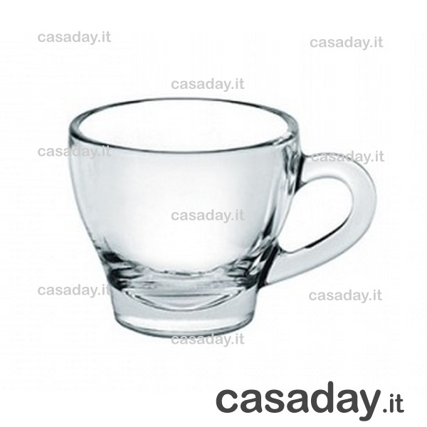 TAZZE CAPPUCCINO VETRO PZ.6 cc.180 borgonovo