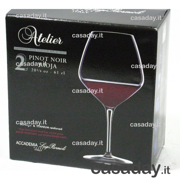 BICCHIERI ATELIER PINOT CL.61 PZ.6 bormioli luigi BICCHIERI ATELIER PINOT CL.61 PZ.6 bormioli luigi