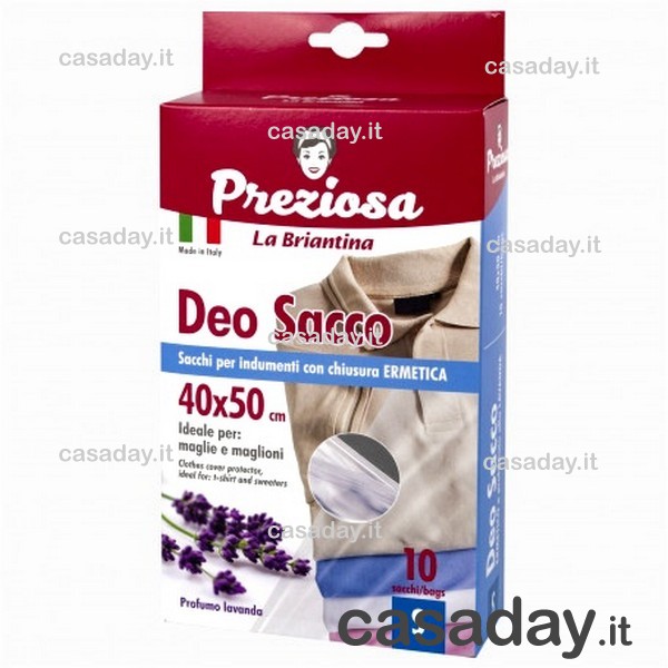 SACCHI CUSTODIA PER ABITI CM.40X50 PZ.10 SACCHI CUSTODIA PER ABITI CM.40X50 PZ.10