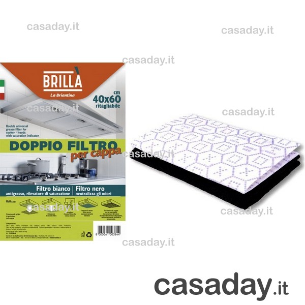 FILTRO PER CAPPA DOPPIO CARBONI 40X60 
