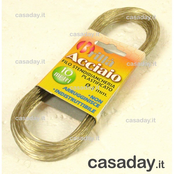 FILO X PANNI MT 10 ACCIAIO PLASTIFICATO FILO X PANNI MT 10 ACCIAIO PLASTIFICATO